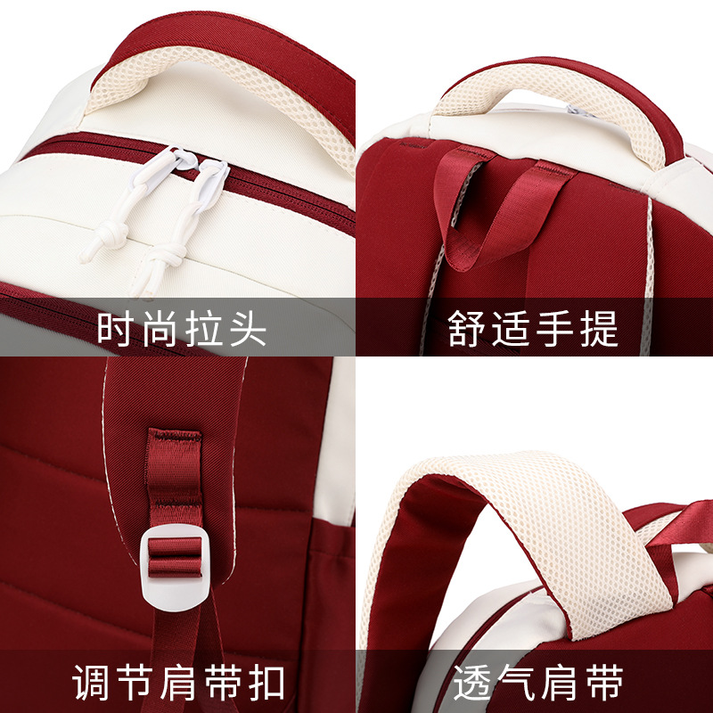 2024 nueva mochila de tirón para niños estudiantes de primaria de gran capacidad estudiantes de secundaria	Bolsa escolar Trolley