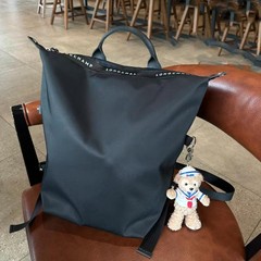 Longxiang ナイロンエネルギーバックパックファッション防水トートバッグユニセックス旅行大容量バックパック通勤