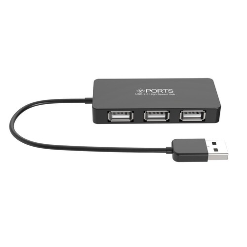 USB 2.0 4-in-1 splitter, computer high-speed driver-free support keyboard and mouse hub with cable, slim four-port hub
