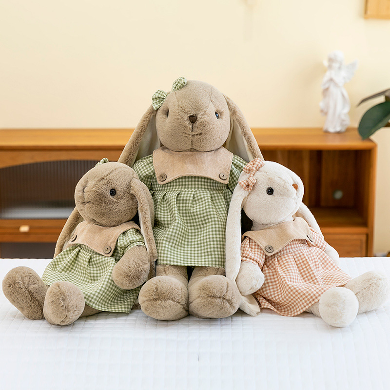 Libro rojo lirio conejo juguete de peluche muñeca para niños dormir almohada conejo blanco para calmar muñecas regalos para chicas