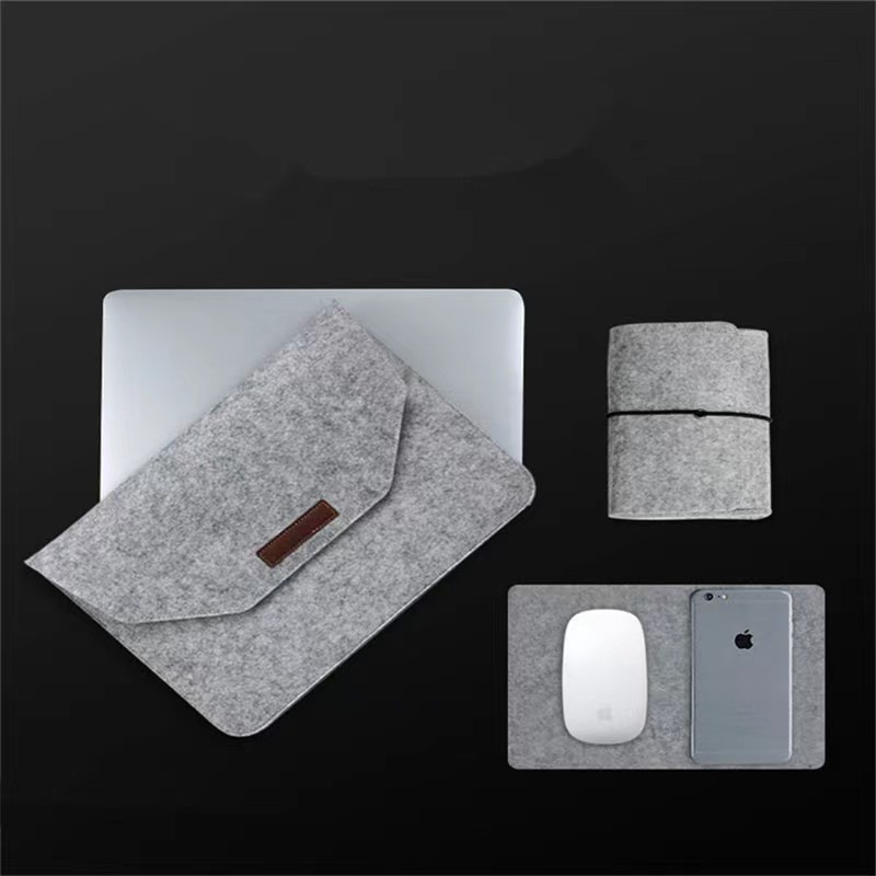 新品毛毡平板电脑包pad笔记本包便携式macbook苹果保护毛毡包毛毡