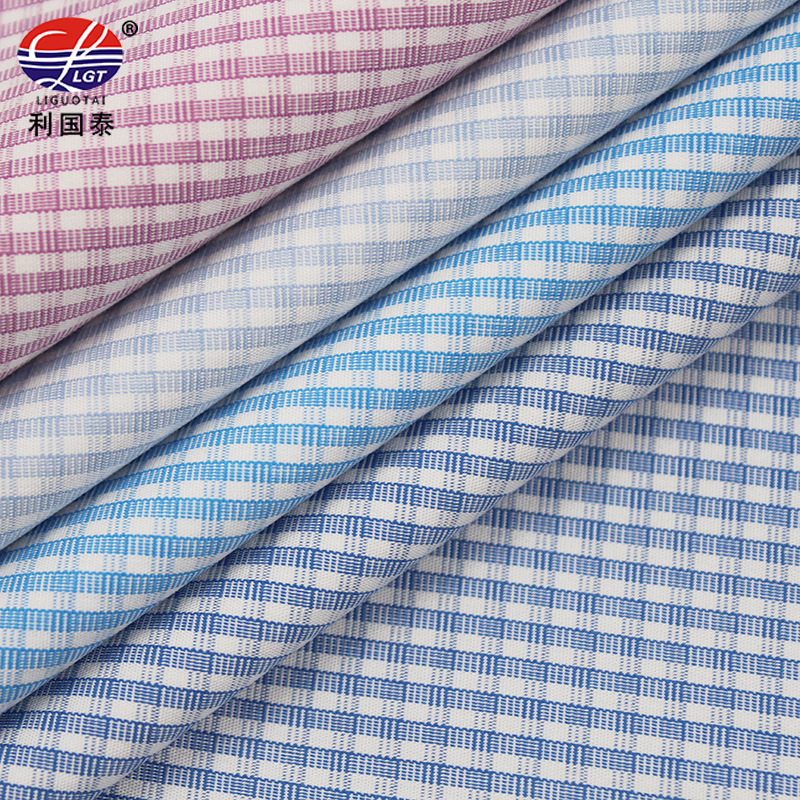 超细旦条纹衬衫面料 莫代尔棉涤混纺 免烫口罩抱枕睡衣时装布