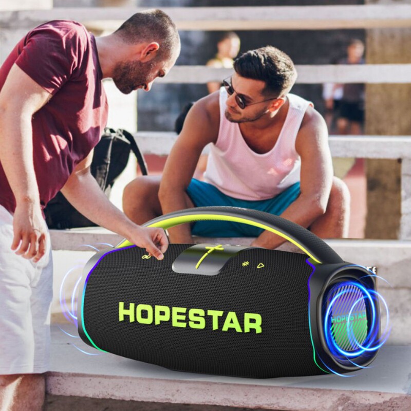 HOPESTAR A65大战神蓝牙音箱配麦克风重低音炮户外无线大功率音响|undefined