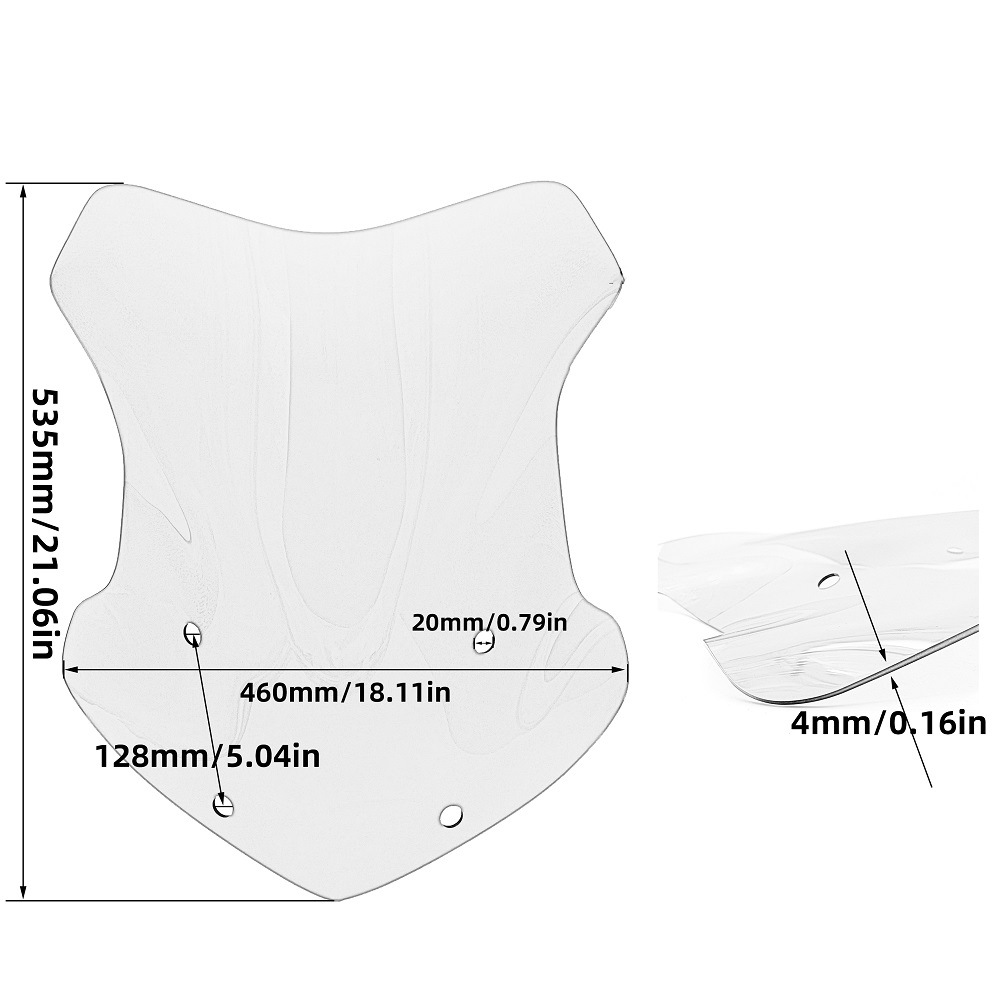 Applicable to BMW R1200GS/R1250/ADV 13-18 years motorcycle modified front windshield windshield windshield