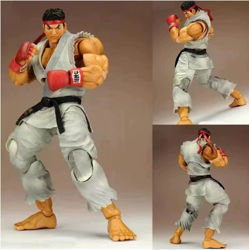 PA модифицированная уличная бойцовская кукла Street Fighter KEN белая длинная красная Ken Haoge подвижная кукла ручная модель цветная коробка