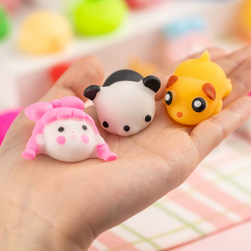 Мини-мягкая игрушка-животное, ассорти залипалки, 5×4.5×1.5 см, 0.015 кг