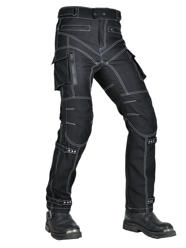 [A prueba de agua] VOLERO motocicleta cuatro estaciones anti-caída pantalones de ciclismo anti-caída telescópicos de cintura alta protector de pantalon