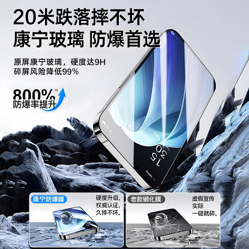 批发代发厂家适用oppoA97无尘仓钢化膜手机秒贴保护膜find8抗指纹|undefined