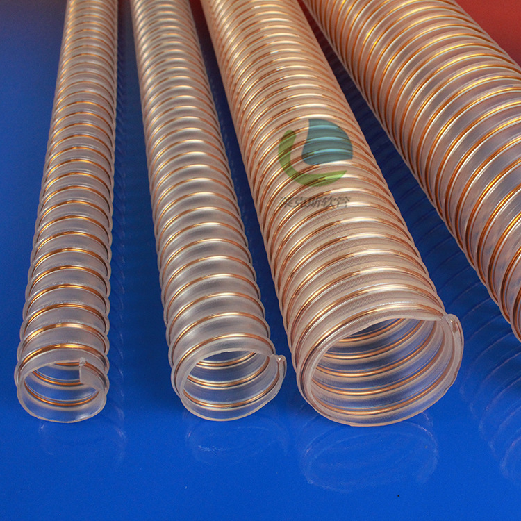 PU耐磨钢丝软管  内壁平滑 防静电 适合过料