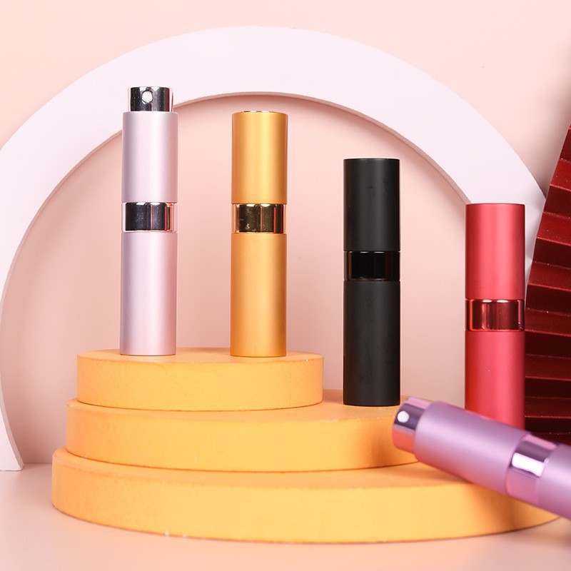 8ml tres secciones botellas rotativas de viaje botellas de fragancia portátiles botellas rotativas botellas de fragancia botellas de pulverización cosmética