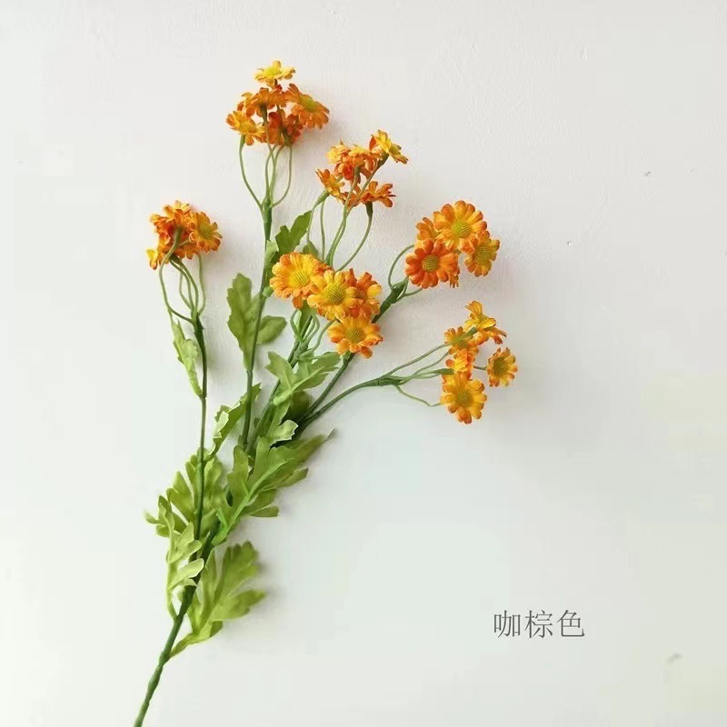 洋甘菊小雏菊仿真花束假花仿真花摆设高级感逼真菊花干花婚庆用花|undefined