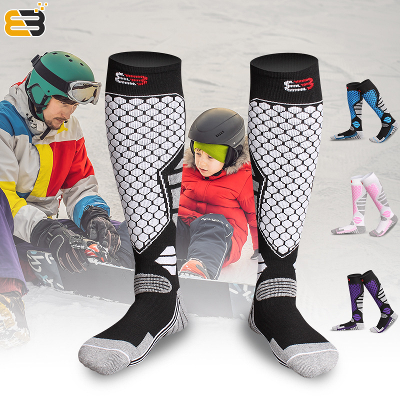 Professional Ski Socks Children Parent-child Men and Women Quick-drying Outdoor Sports Winter Thickened Towel Bottom Warm Stockings