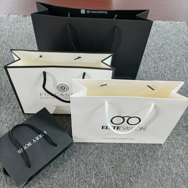 Eco-Friendly Printed Paper Bags - Reusable and Sustainable Packaging Bags, Suitable for Retail, Eco-Friendly Printed Paper Bags - Reusable and Sustainable Packaging Bags, Suitable for Retail,