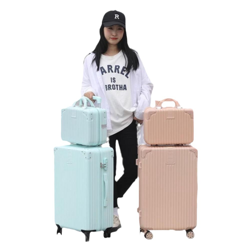 [Fábrica de selección estricta] maleta de mujer red retro 20 pulgadas pequeña caja de tracción de viaje 24 pulgadas maleta de estudiantes