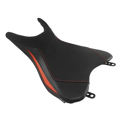 Motorcycle cushion 2025-26 Front and Rear Seat - front-seat-cushion-black-red-edge