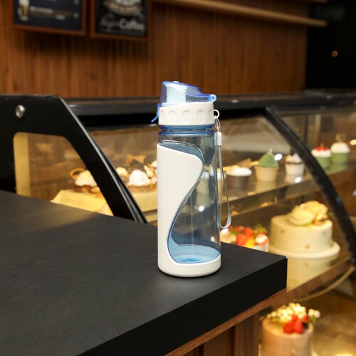 Travel Cup Sports Cup Double Layer Plastic Cup Straw Handle On-the-Go Cup Wholesale Water Cup Summer Bottle