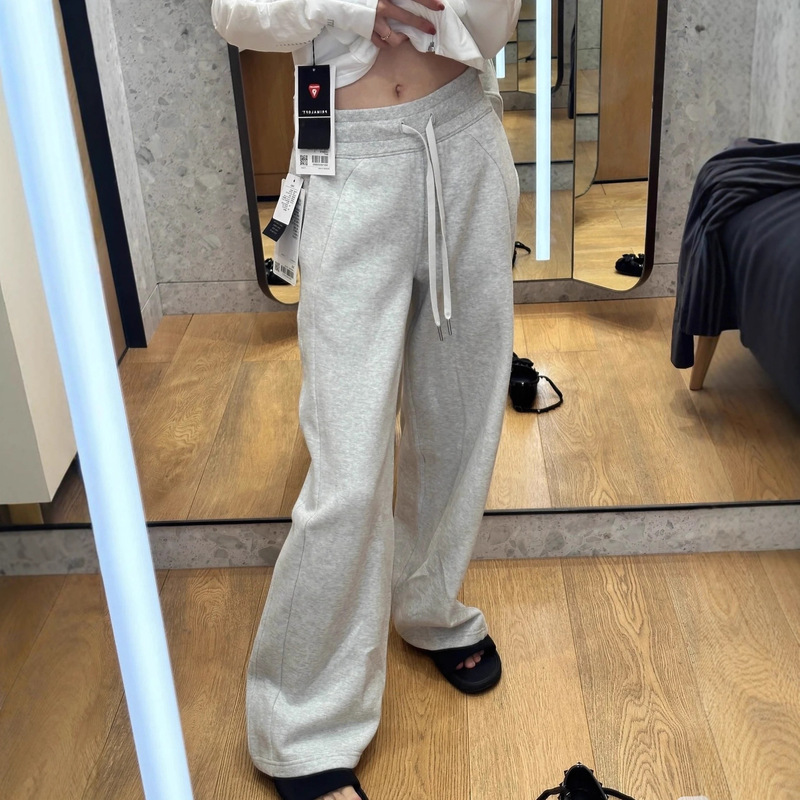 Lulu Original Scuba Sweatpants Loose Fleece-Lined Straight-Leg Pants High-Waisted Wide-Leg Pants Drawstring Casual Yoga Pants Autumn and Winter Lulu Original Scuba Sweatpants Loose Fleece-Lined Straight-Leg Pants High-Waisted Wide-Leg Pants Drawstring Casual Yoga Pants Autumn and Winter