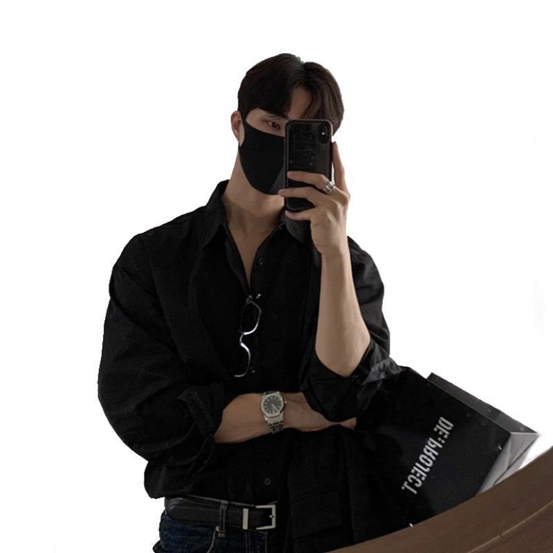High-grade Non-ironing brown Shirt Men's Summer New Long-sleeved Draped Korean-style Loose Business Casual Shirt