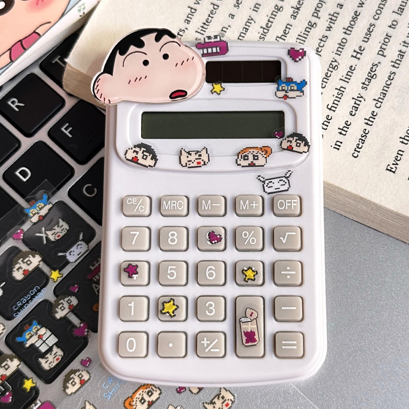 Calculadora de dibujos animados lindo creativo estudiante cultura de oficina producto de alto valor mini computadora portátil al por mayor