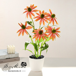 Artificial Flowers with a Natural Feel, Sunflower Bonsai Creative Ornaments, Direct Supply from Manufacturer, Artificial Green Plants, Fake Flowers, Simulated Potted Plants