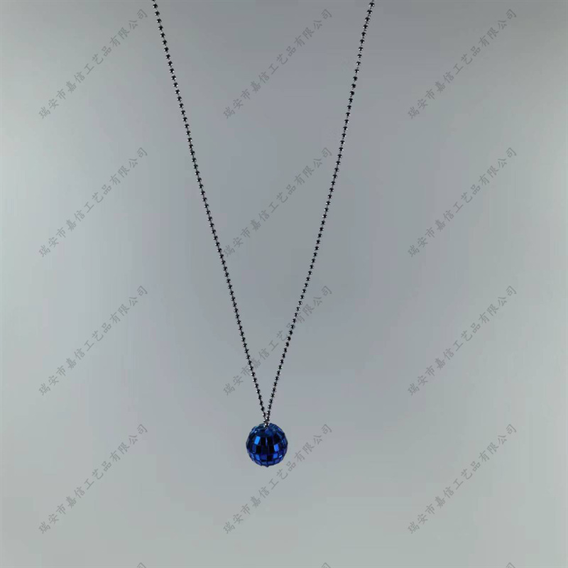 Collar tipo bola de discoteca con efecto láser colorido, decoración colgante para fiestas o Navidad