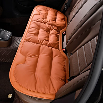 Seat cushion, seat cover: rear seat cushion four seasons - emma-orange-anti-fouling-leatherlong-rear-seat-soft-and-comfortable