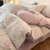 Romantic Flower Charm-Brown Red [Skin-friendly and soft, suitable for sleeping naked]