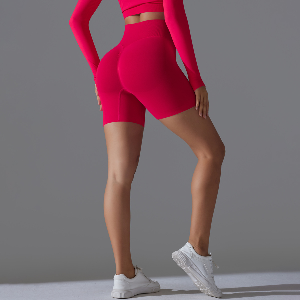 Simple Style Sport Style Solid Color Nylon Collarless Active Bottoms Skinny Pants Sweatpants display picture 2
