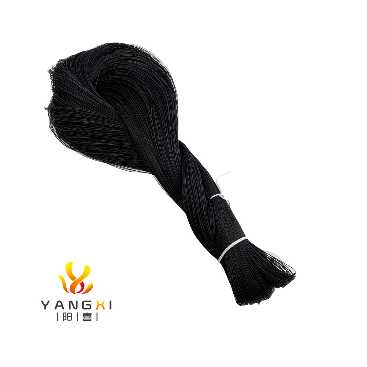 2x3 검정색 면 왁스 실 700m