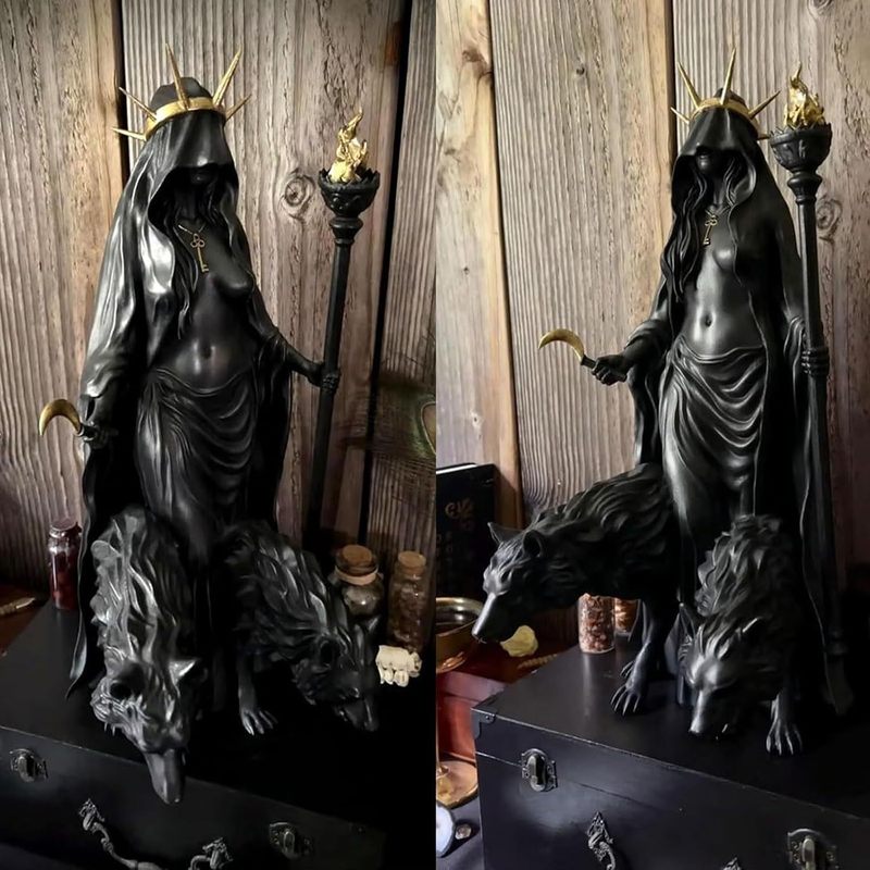 Hekate Niktipolos, The Witch of The Night魔法猎犬树脂雕像|undefined