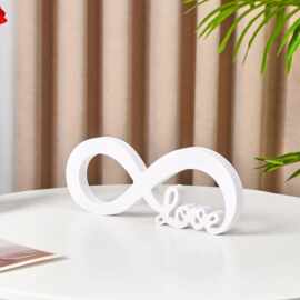 跨境白色雪佛兰Infinite Symbol LOVE家居装饰饰品，适用于结婚