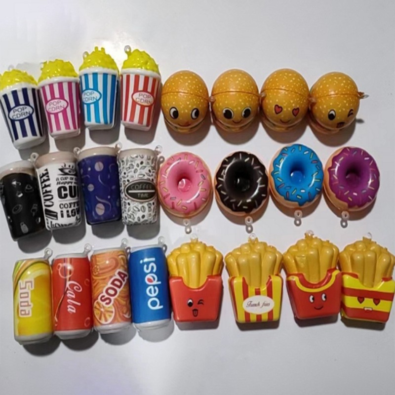 키 체인이없는 패스트 푸드 시리즈 단일 가격