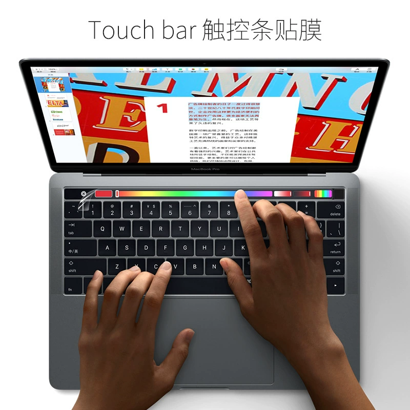 Защитная плёнка для Touch Bar (Apple MacBook Pro A1706/A1707/A2141/A2251), прозрачная 3‑inch