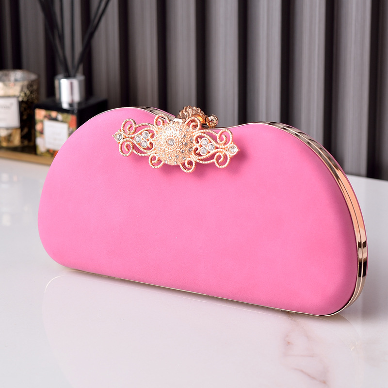 2023 nuevo bolso de noche de la PU bolsa cheongsam bolsa de moda Socialite lujo boca Bolsa de Oro moda rhinestone bolsa transfronteriza e-commerce