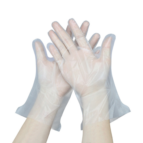 Disposable gloves baking hair dyeing film plastic thickened tpe gloves oil-proof disposable pe food grade gloves