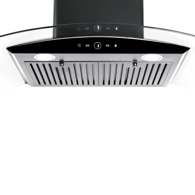 Fábrica original de succión superior de vidrio negro temperado hogar chimenea al por mayor