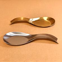 430不锈钢搁盘勺垫勺托餐具垫加厚搁勺垫托盘spoon rest