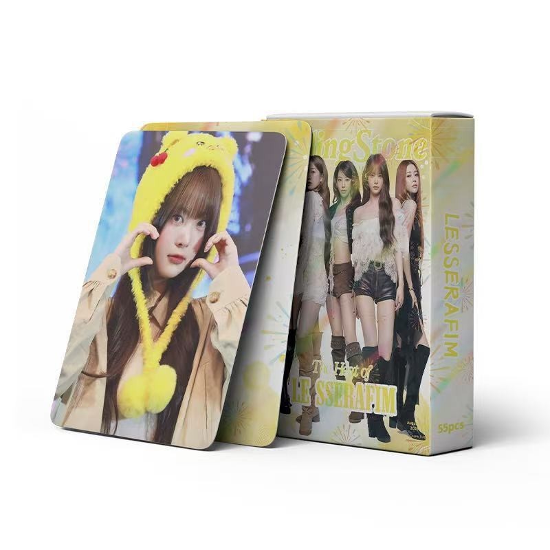 Cadena total, una gran cantidad de stock, 55 hojas de tinta BT SK IVE ATEEZ KPOP, estrellas coreanas alrededor de LOMO
