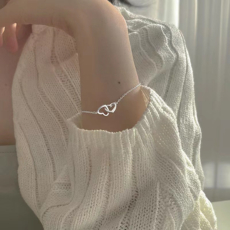 Heart Shape Pattern Sweet Heart Shape Alloy Plating Women's Bracelets