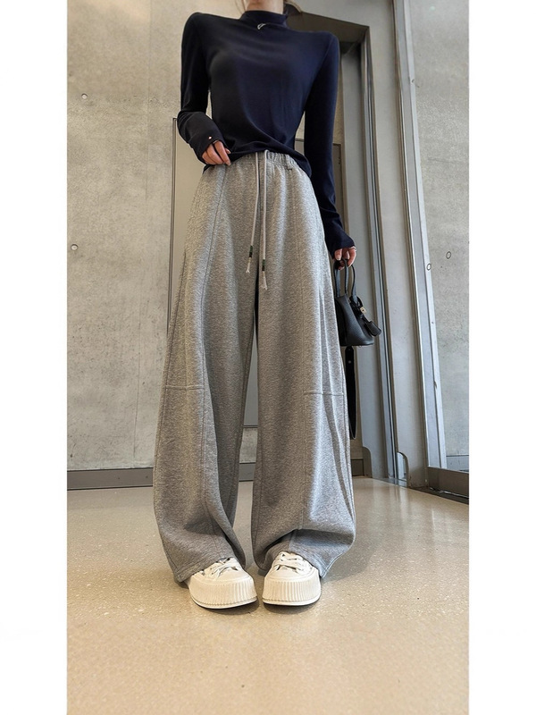亚马逊跨境爆款女装时尚潮流百搭休闲宽松显瘦长裤女裤子阔腿裤|undefined