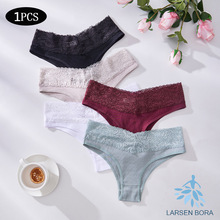 纯棉女士内裤性感镂空蕾丝腰带迷人诱惑三角裤女时尚个性柔软跨境