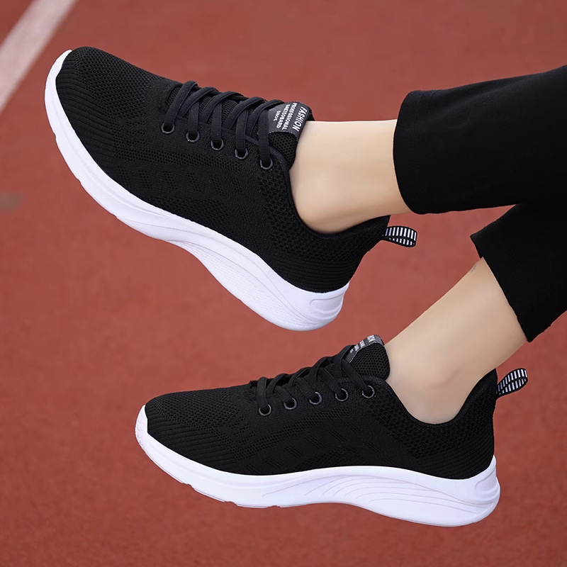 Kfc Black Work Shoes for Women, Non-Slip Soft Sole, Comfortable for Feet, Mom's Sneakers, Autumn Middle-Aged Travel Shoes, Size 41 Kfc Black Work Shoes for Women, Non-Slip Soft Sole, Comfortable for Feet, Mom's Sneakers, Autumn Middle-Aged Travel Shoes, Size 41