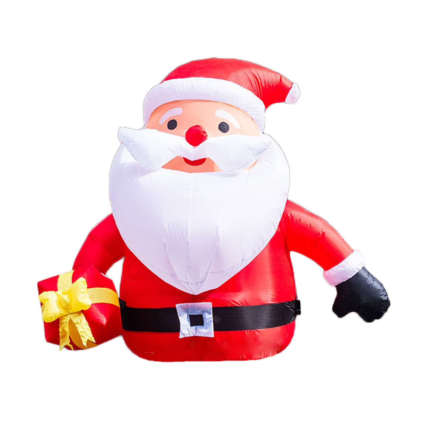 Navidad transfronteriza luminosa caja de regalo muñeco de nieve infláble de color Santa Claus decoración de patio al aire libre diseño modelo de aire