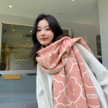 围巾女冬季高级感秋冬新款仿羊绒围脖韩版时尚百搭加厚保暖披肩男