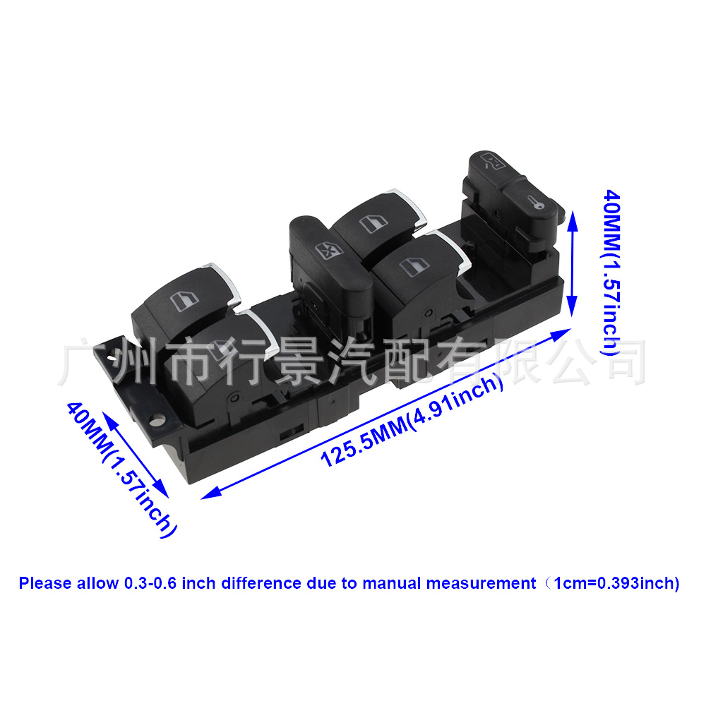 A3Bd959857 Car Window Controller Switch for Volkswagen Jetta, Golf Gti Mk4, Passat B5