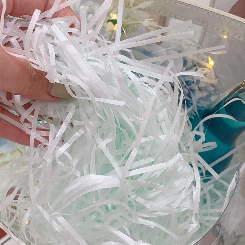 拉菲草批發包裝盒紙絲填充物聖誕節日禮盒喜糖盒子鋪墊緩沖碎紙絲