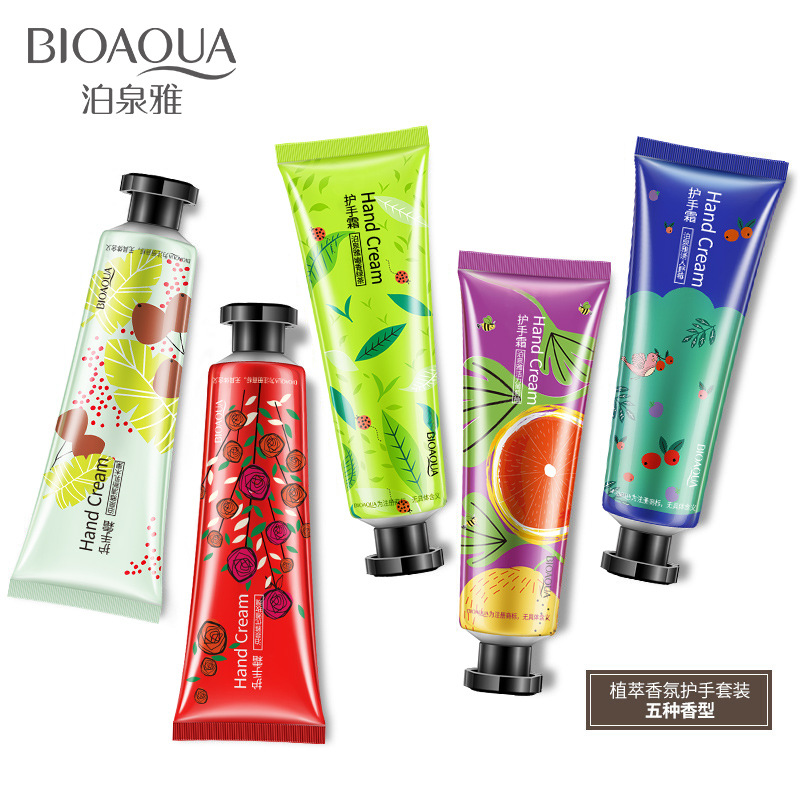 Boquanya planta extracto fragancia hidratante crema de manos traje hidratante anti-agrietamiento crema de manos al por mayor