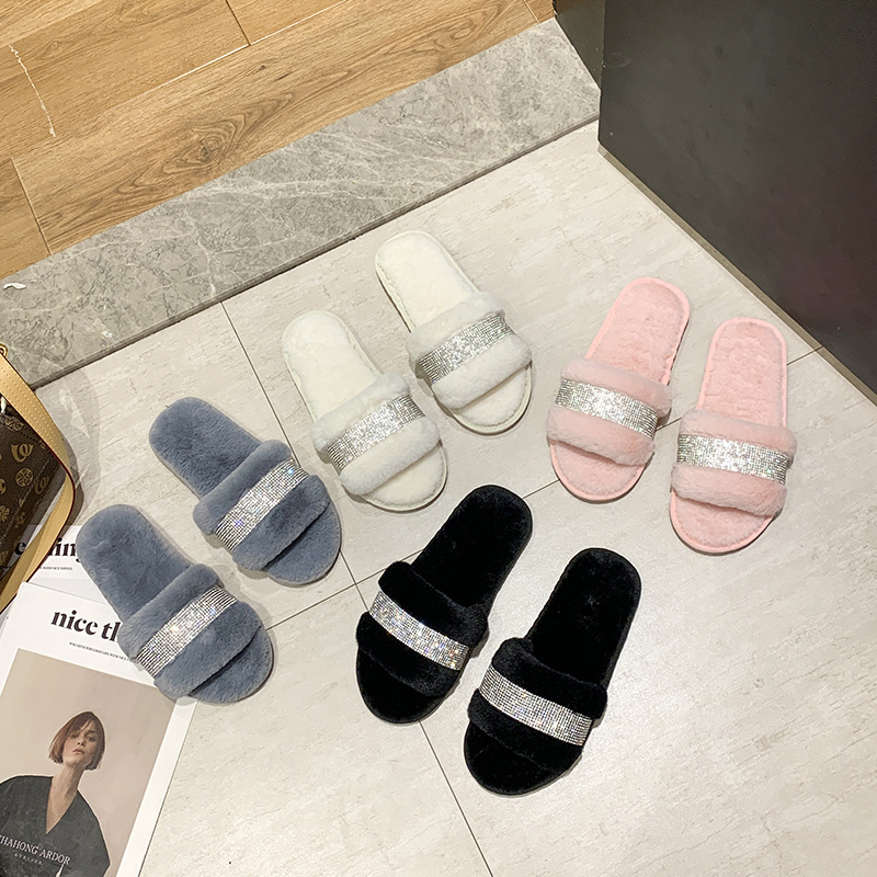 Scarpe da casa da donna, comode, antiscivolo, lavabili in lavatrice, estive, aperte in velluto, a punta aperta, per interni ed esterni_voghion.com