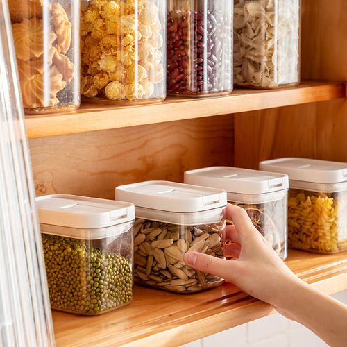 PET sealed cans grain storage cans kitchen food grade transparent plastic boxes snack dry goods storage cans