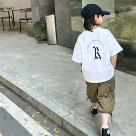 童装男童短袖T恤2023新款儿童夏季半袖帅气男孩纯棉夏装t潮